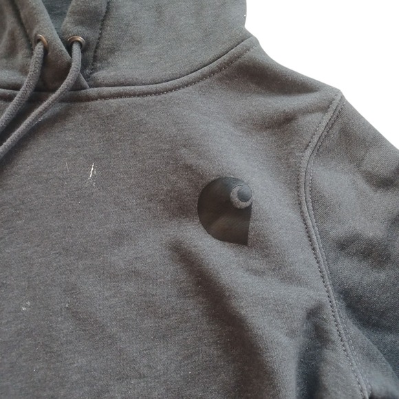 Carhartt Womens Relaxed Charcoal‎ Gray Heavyweight Pullover Hoodie Sweatshirt XS - Picture 4 of 6